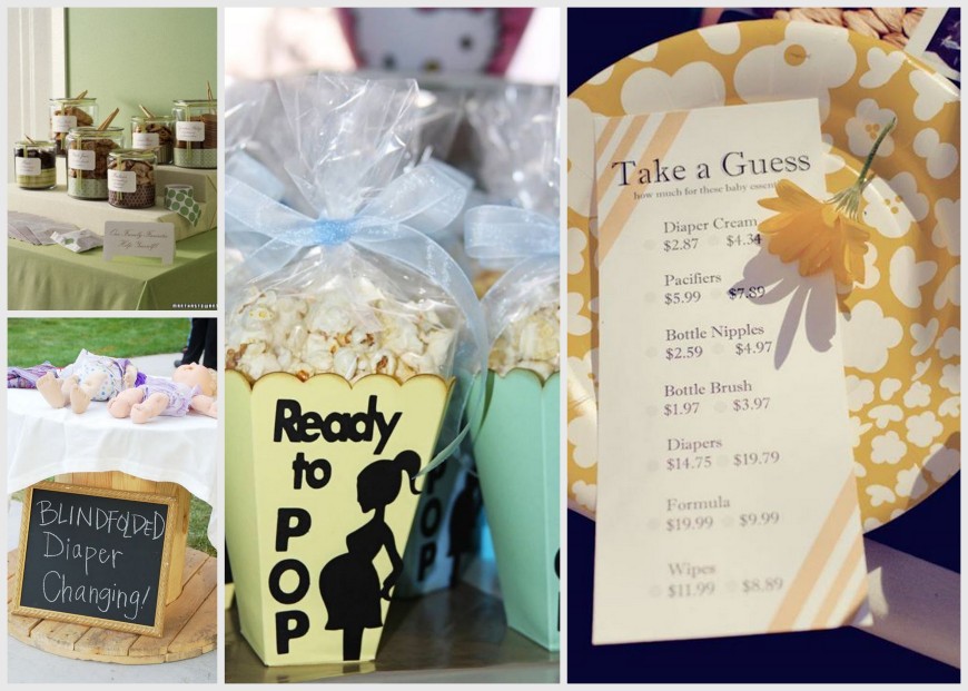 Baby Shower Gifts and Games Inspiration Board